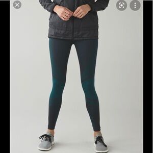 Lululemon All About That Base Tight Teal Size 4